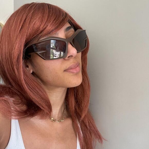 Short Orange/ Red Costume Wig - Picture 1 of 2